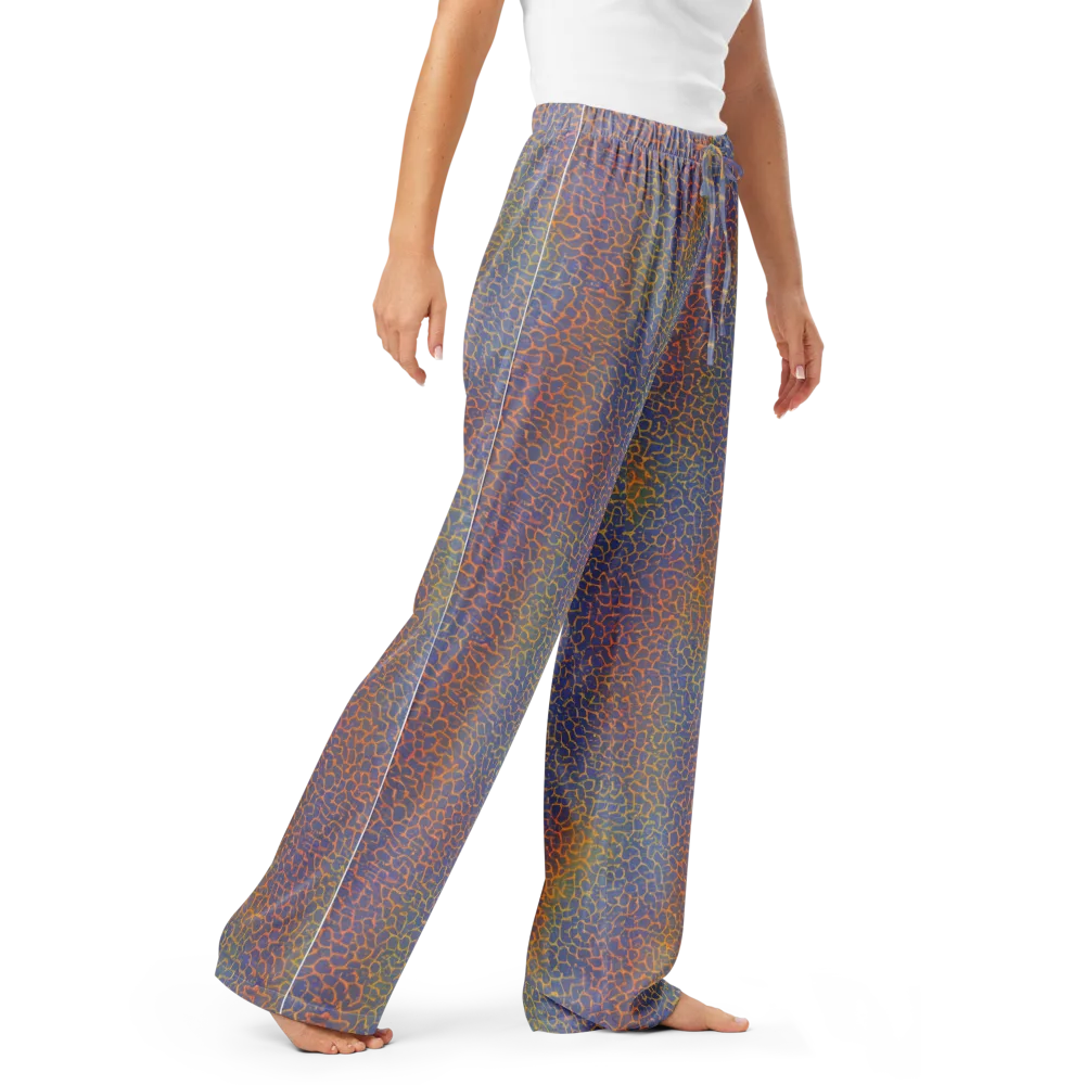 Martian Gridlock on Women's Pajama Pants — Right Front