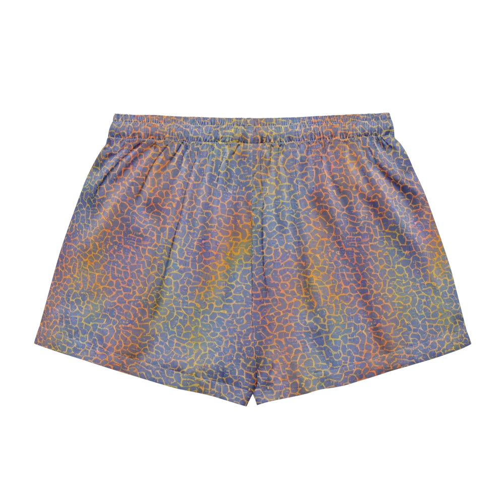 Martian Gridlock on Women's Pajama Shorts — Back