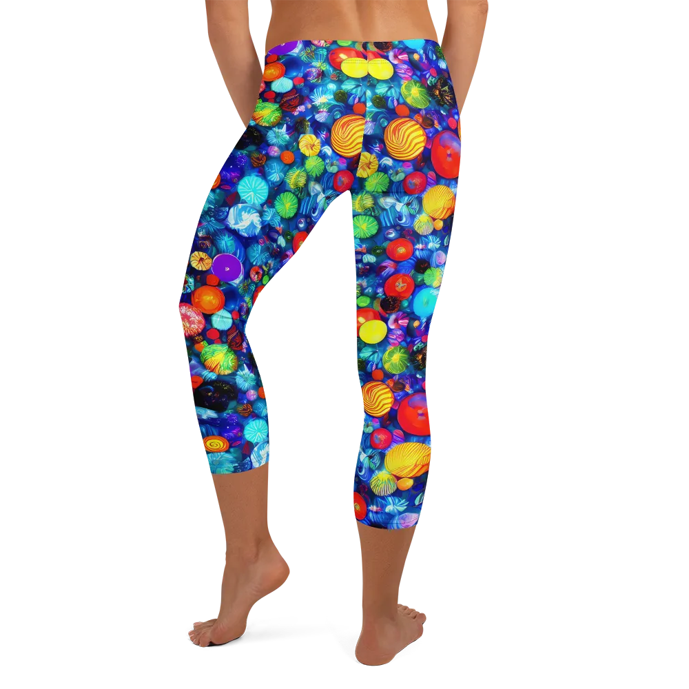 Chroma Dazzle on Capri Leggings — Back