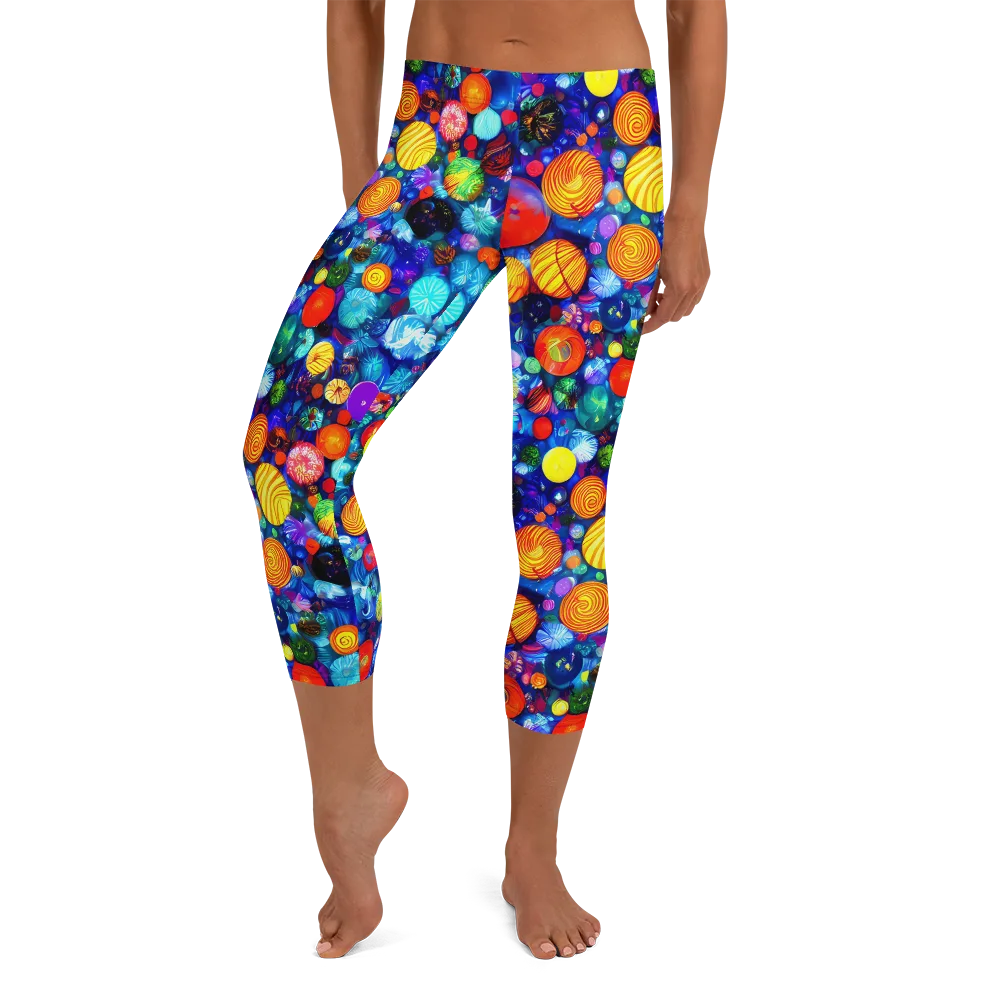 Chroma Dazzle on Capri Leggings — Front