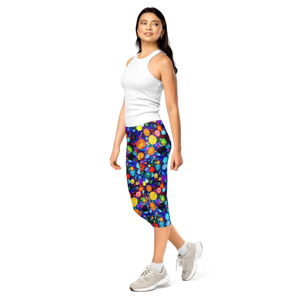 Chroma Dazzle on Capri Leggings — Left Front