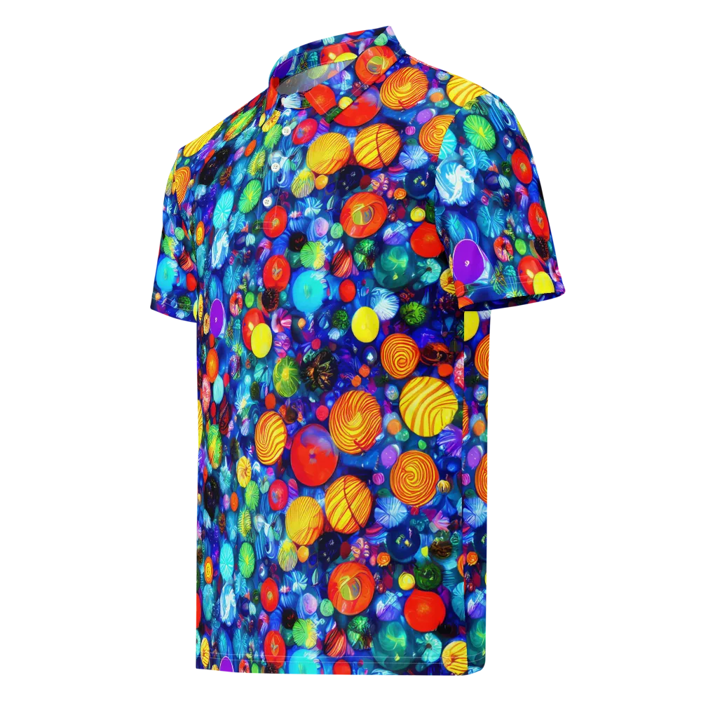 Chroma Dazzle on Men's Slim Fit Polo Shirt — Left Front