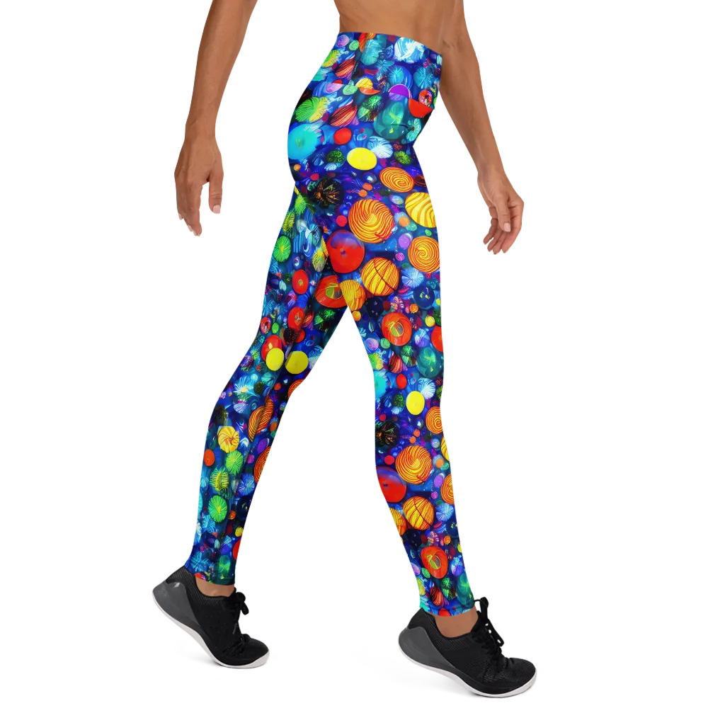 Chroma Dazzle on Yoga Leggings — Right
