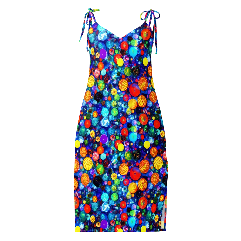 Chroma Dazzle on Slip Dress — Front