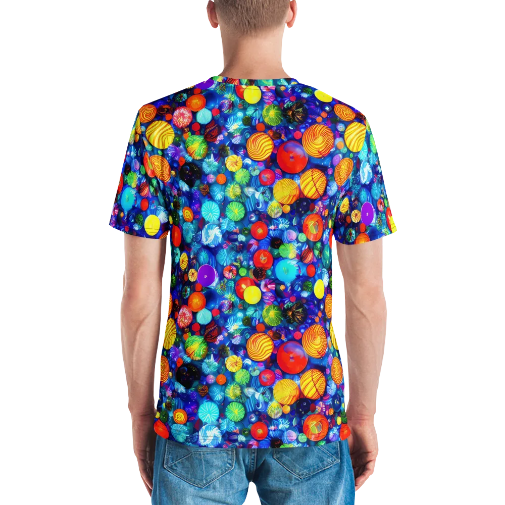 Chroma Dazzle on Men's Crew Neck T-Shirt — Back