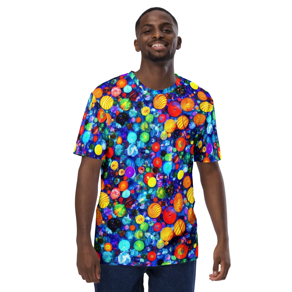 Chroma Dazzle on Men's Crew Neck T-Shirt — Front