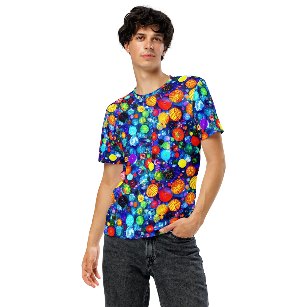 Chroma Dazzle on Men's Crew Neck T-Shirt — Front