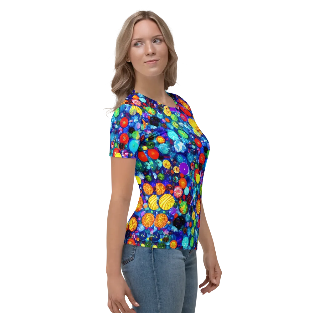 Chroma Dazzle on Women's Crew Neck T-Shirt — Right