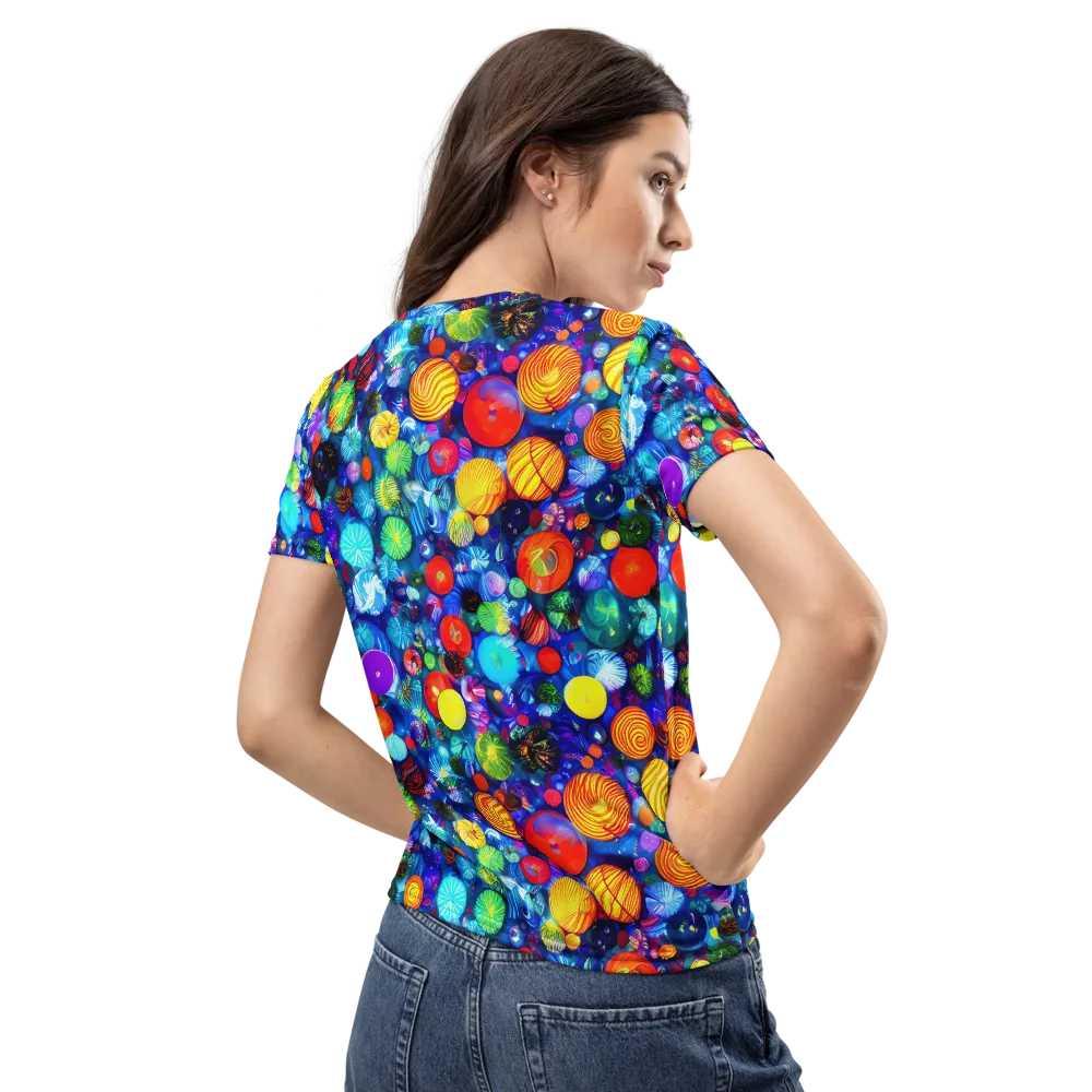 Chroma Dazzle on Women's Crew Neck T-Shirt — Back