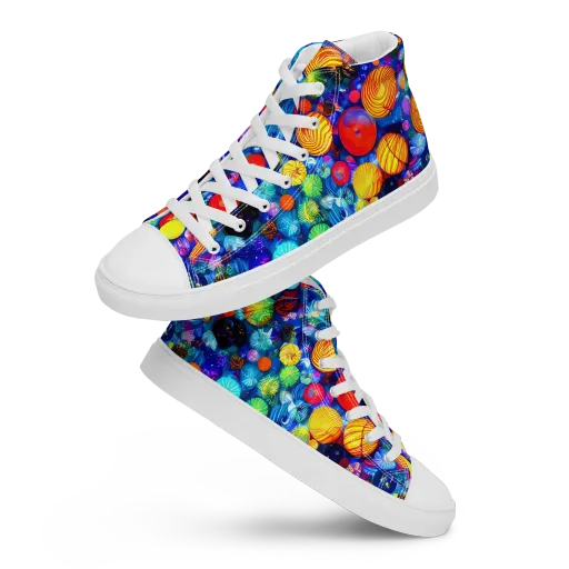Chroma Dazzle on a Women's High Top Canvas Shoes