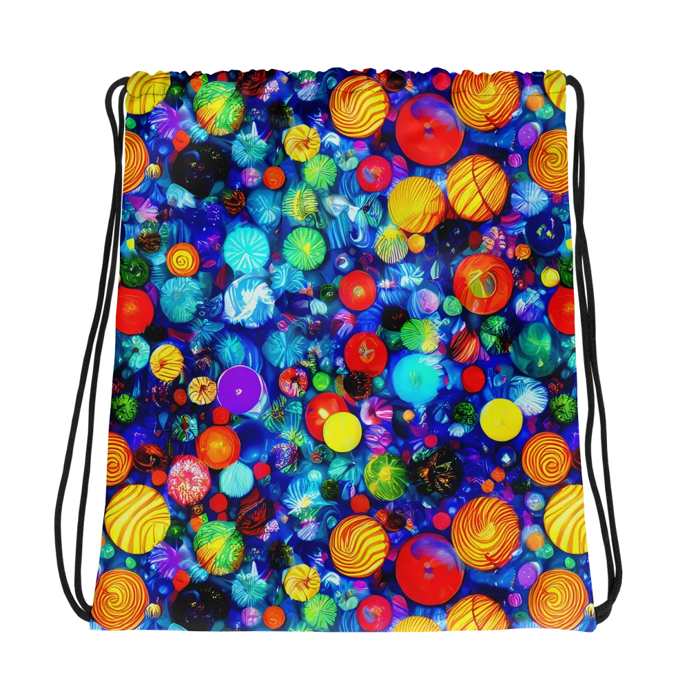 Chroma Dazzle on Drawstring Bag — Photo