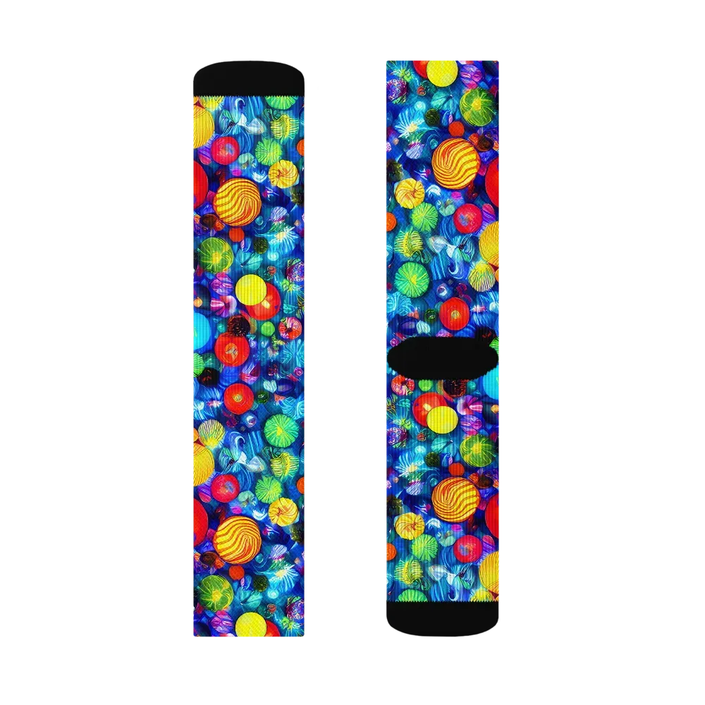 Chroma Dazzle on Socks — Right Sock