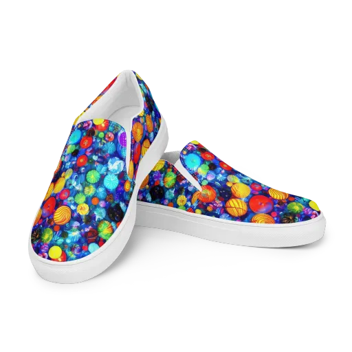 Chroma Dazzle on a Women's Slip-On Canvas Shoes