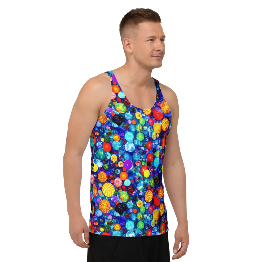 Chroma Dazzle on Men's Tank Top — Right Front