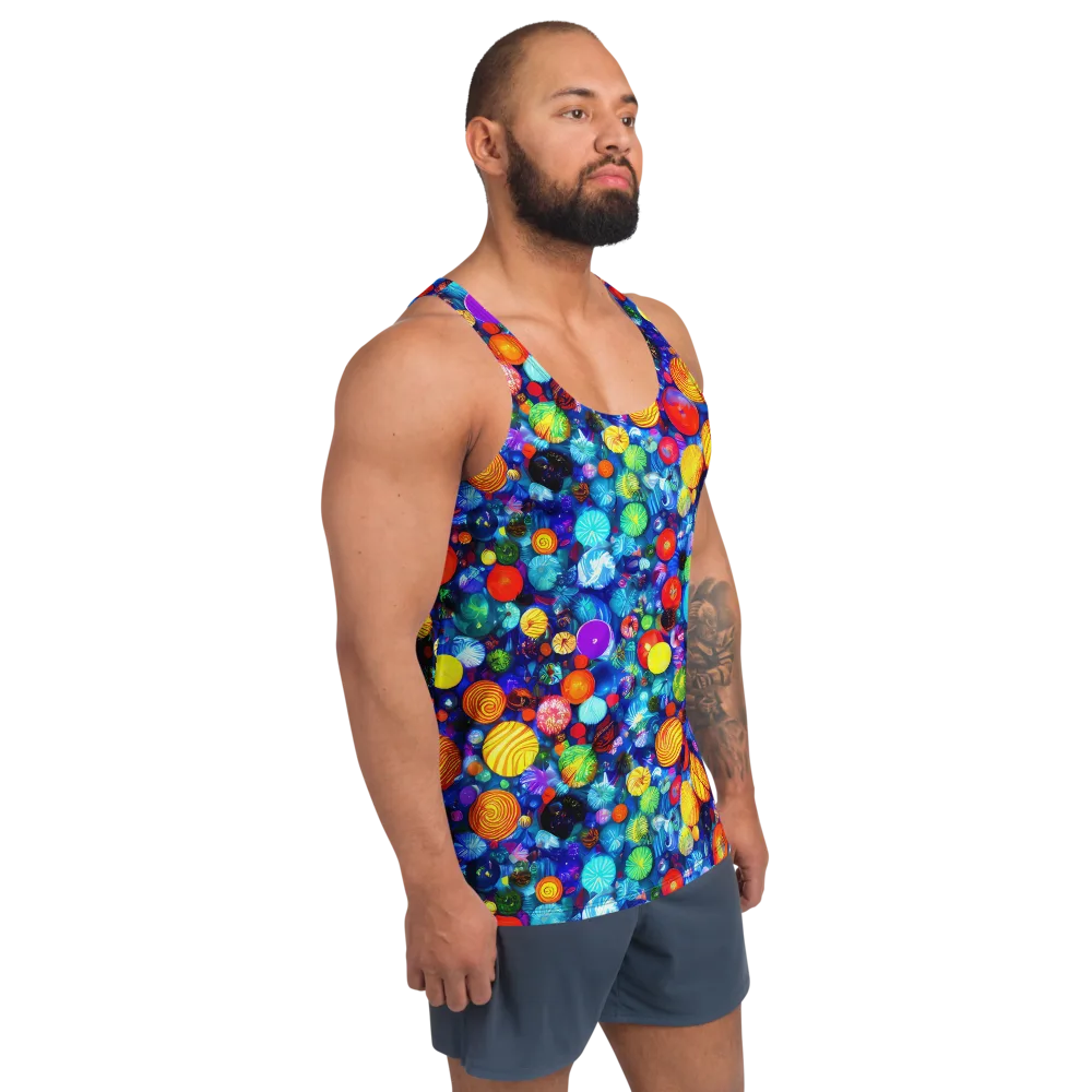Chroma Dazzle on Men's Tank Top — Right Front