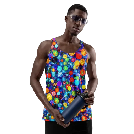 Chroma Dazzle on a Men's Tank Top