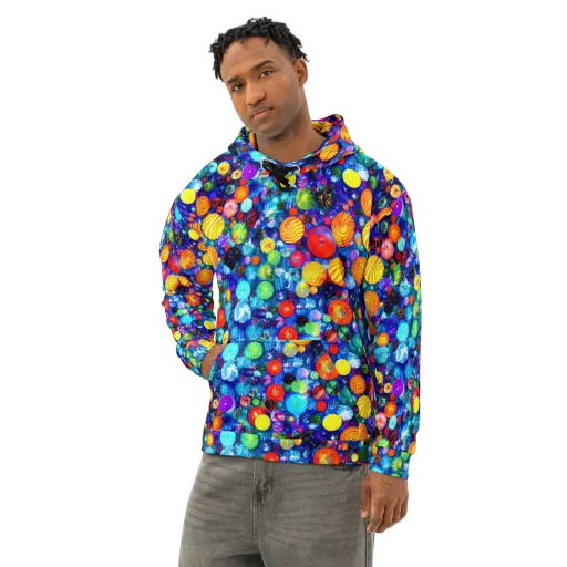 Chroma Dazzle on a Cotton Hoodie