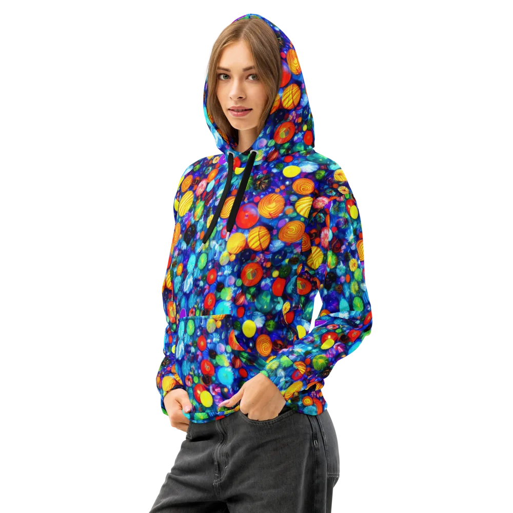Chroma Dazzle on Cotton Hoodie — Left Front