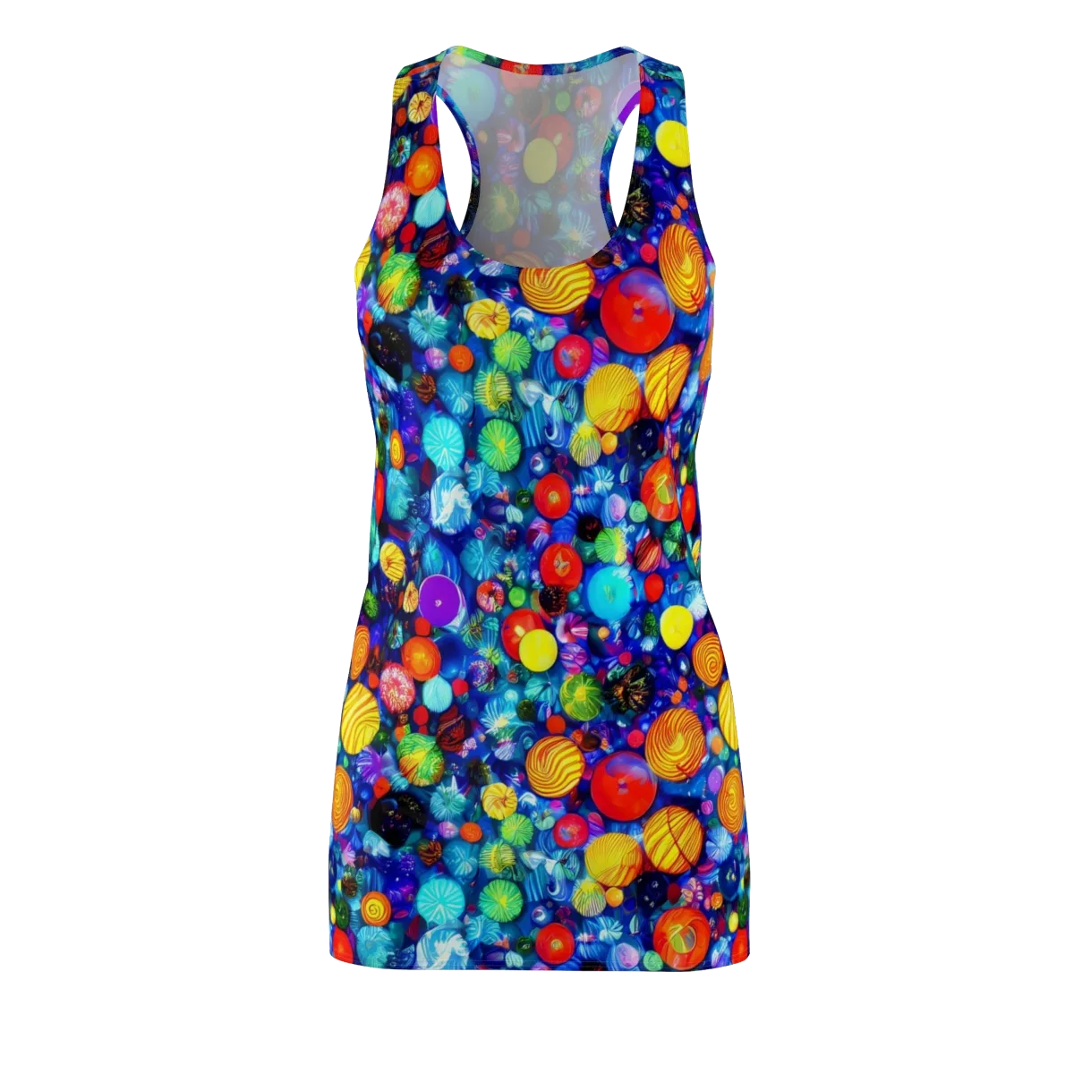 Chroma Dazzle on Racerback Dress — Front