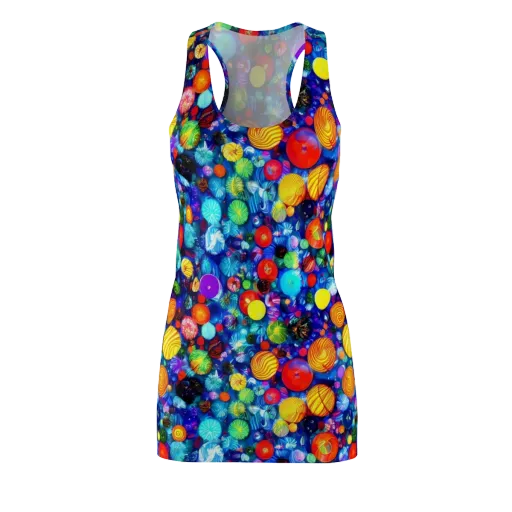 Chroma Dazzle on a Racerback Dress