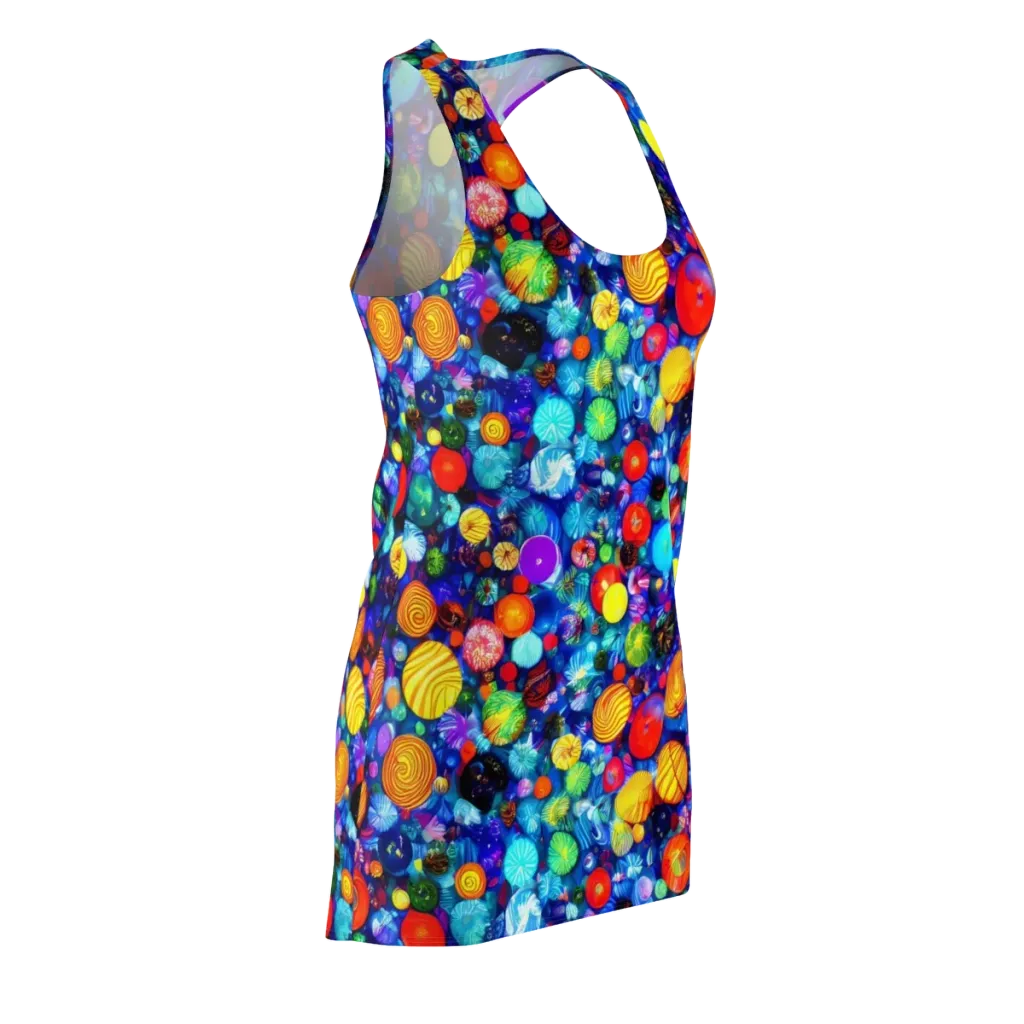 Chroma Dazzle on Racerback Dress — Front Side