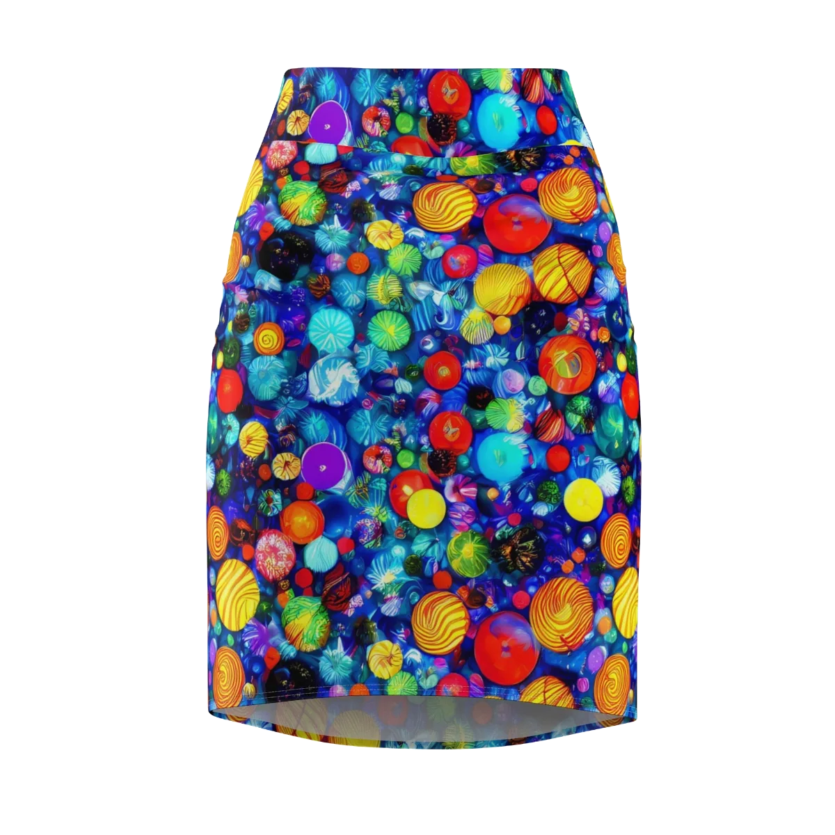 Chroma Dazzle on Pencil Skirt — Front