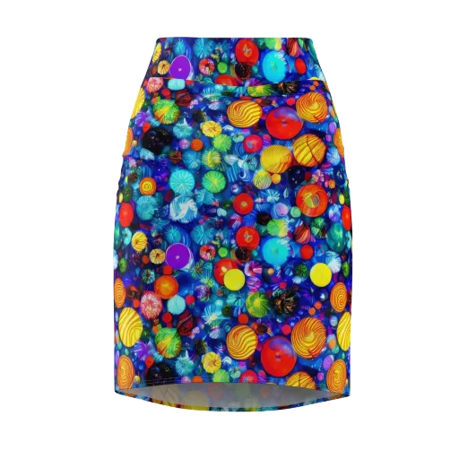 Chroma Dazzle on a Pencil Skirt