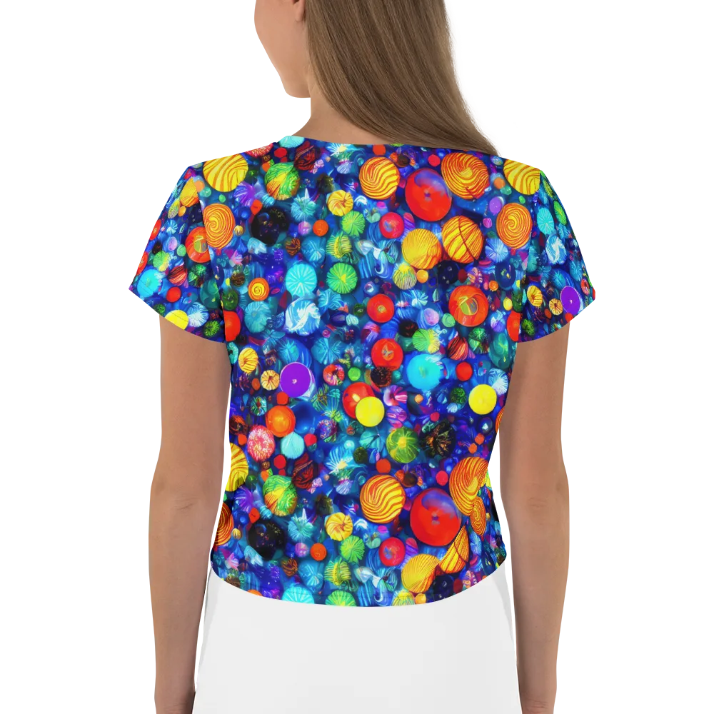 Chroma Dazzle on Crop Tee — Back