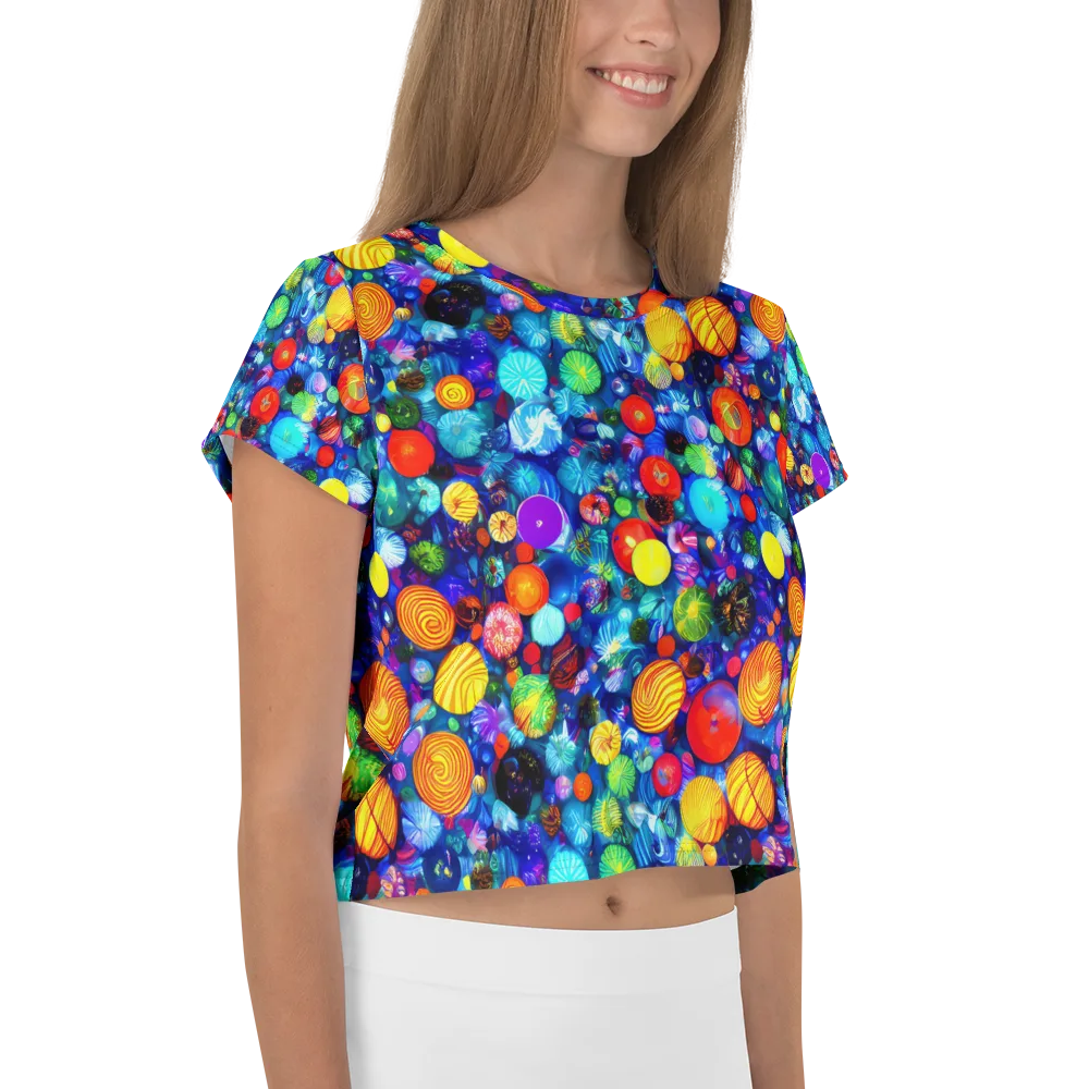 Chroma Dazzle on Crop Tee — Right
