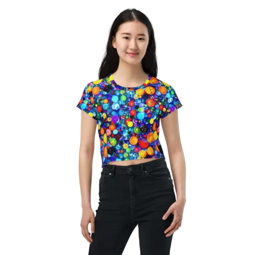 Chroma Dazzle on a Crop Tee