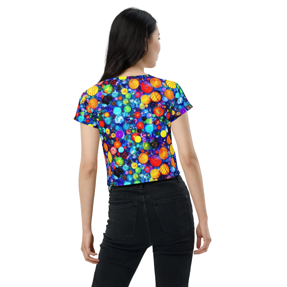 Chroma Dazzle on Crop Tee — Back