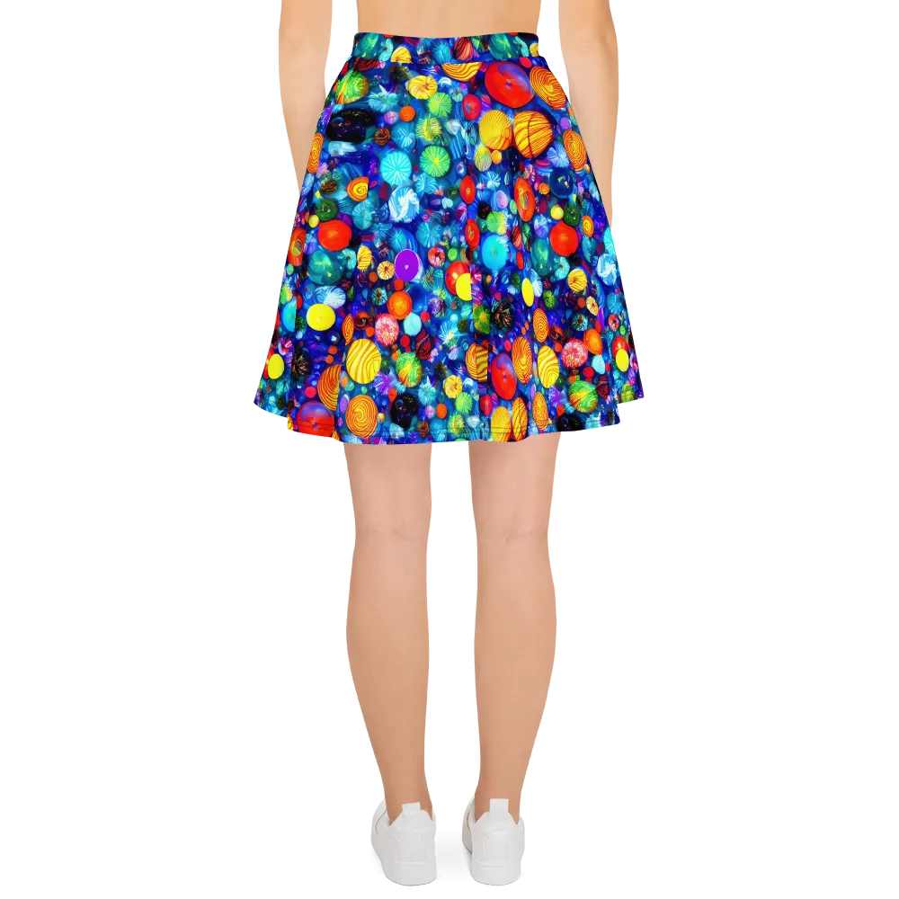 Chroma Dazzle on Skater Skirt — Back