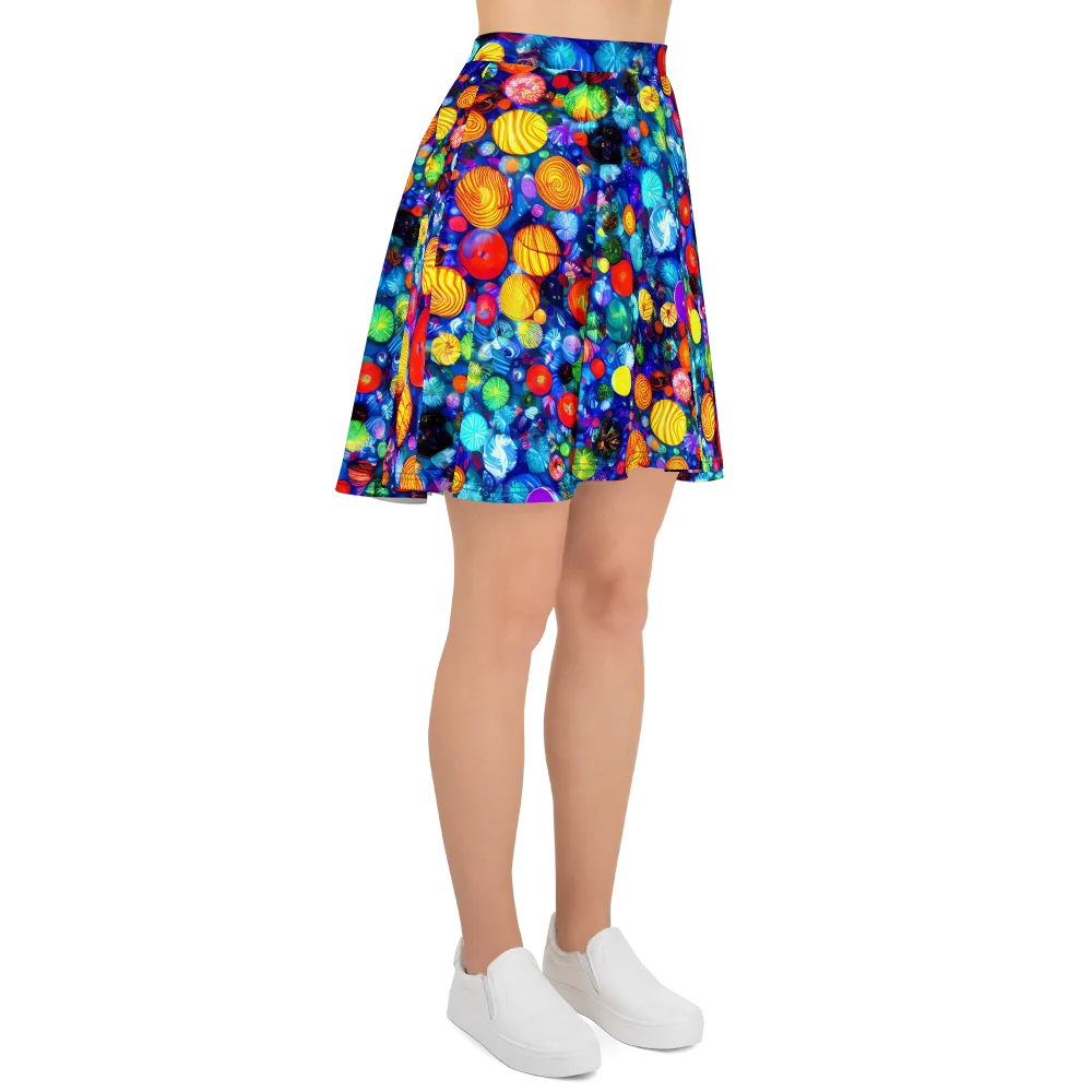 Chroma Dazzle on Skater Skirt — Right