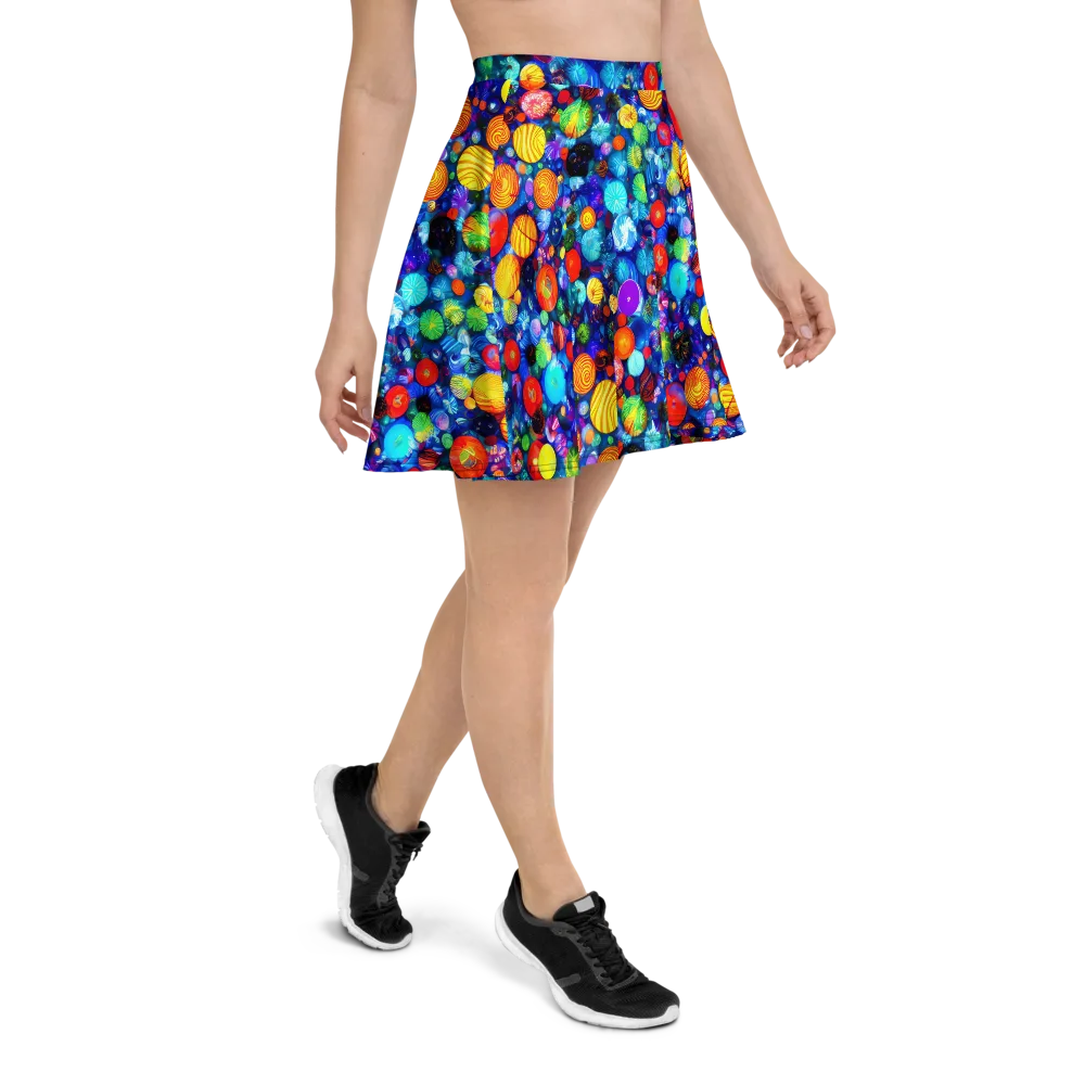 Chroma Dazzle on Skater Skirt — Right