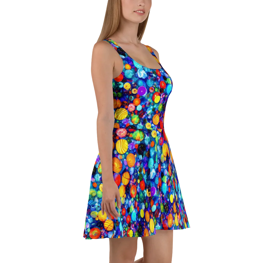 Chroma Dazzle on Skater Dress — Right