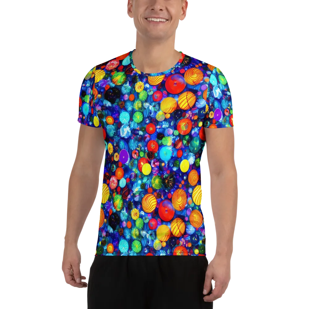 Chroma Dazzle on Men's Athletic T-Shirt — Front