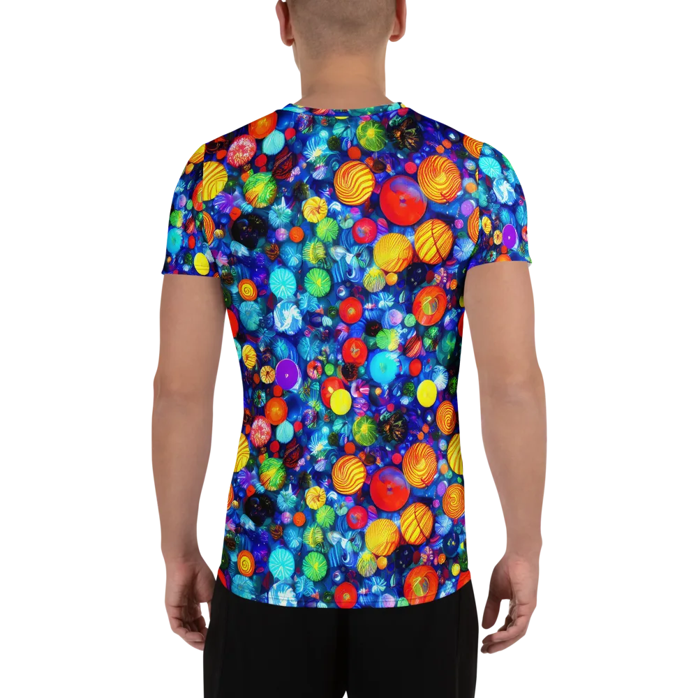Chroma Dazzle on Men's Athletic T-Shirt — Back