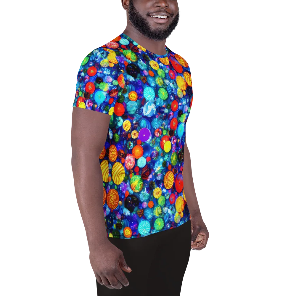 Chroma Dazzle on Men's Athletic T-Shirt — Right