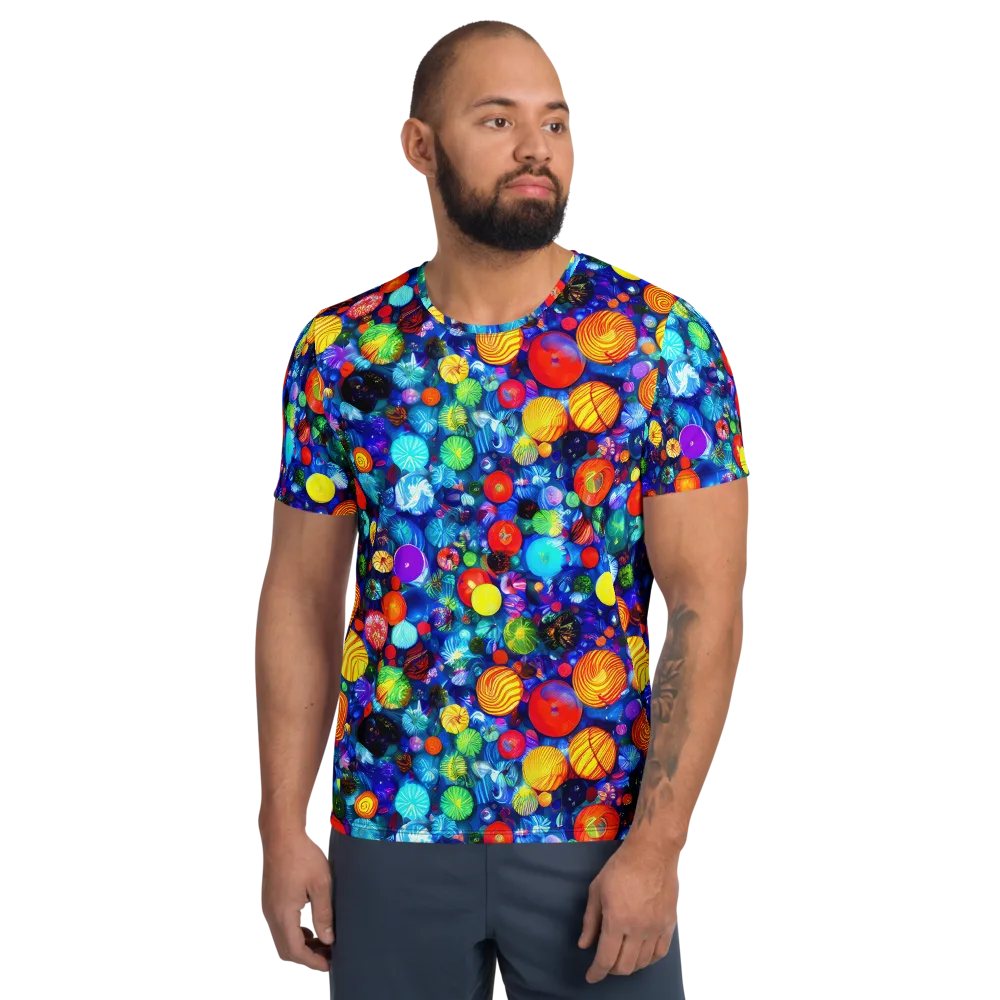 Chroma Dazzle on Men's Athletic T-Shirt — Front
