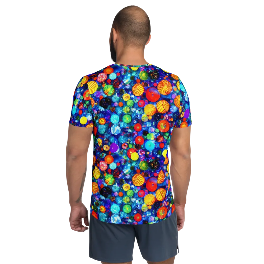 Chroma Dazzle on Men's Athletic T-Shirt — Back
