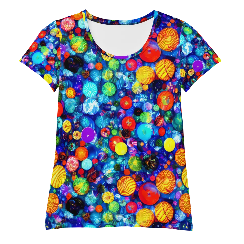 Chroma Dazzle on Women's Athletic T-Shirt — Front