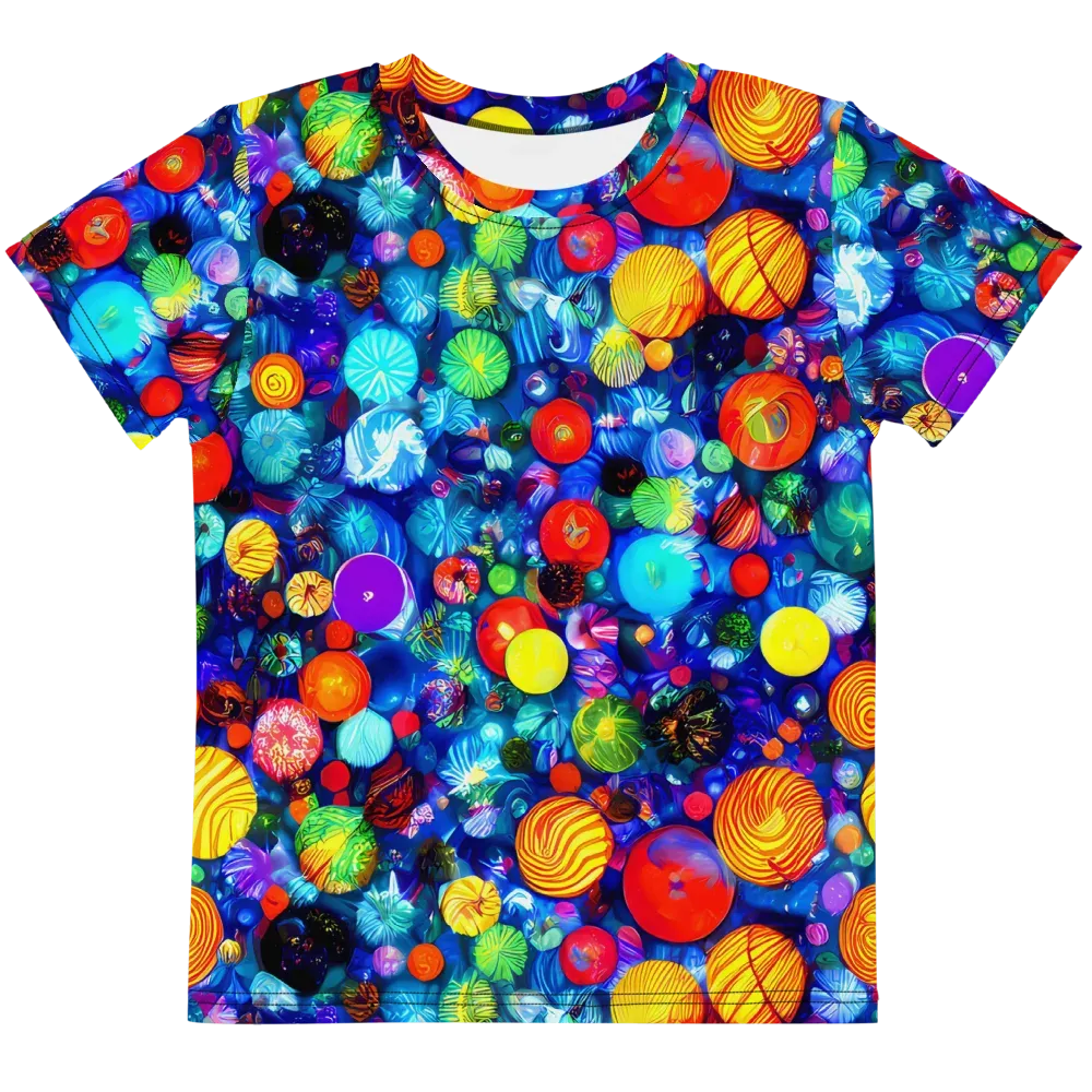 Chroma Dazzle on Kids Crew Neck T-Shirt — Front