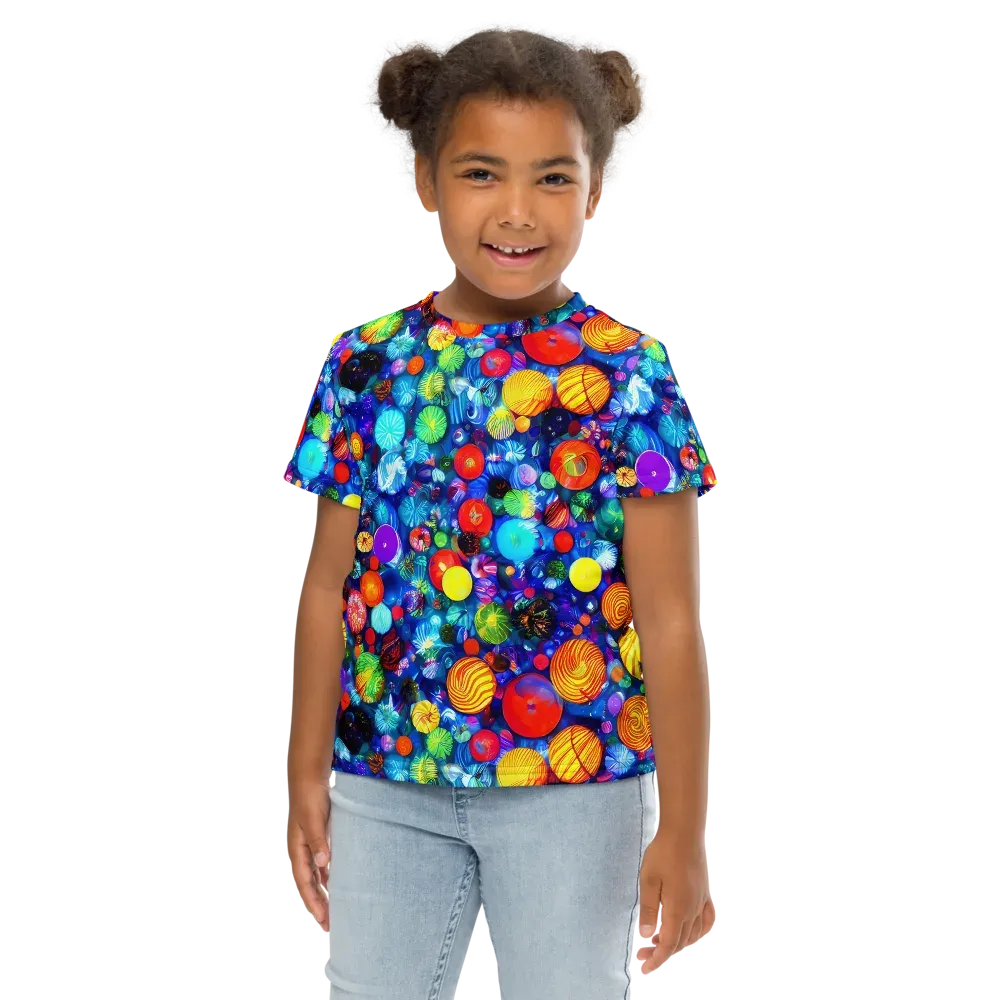 Chroma Dazzle on Kids Crew Neck T-Shirt — Front