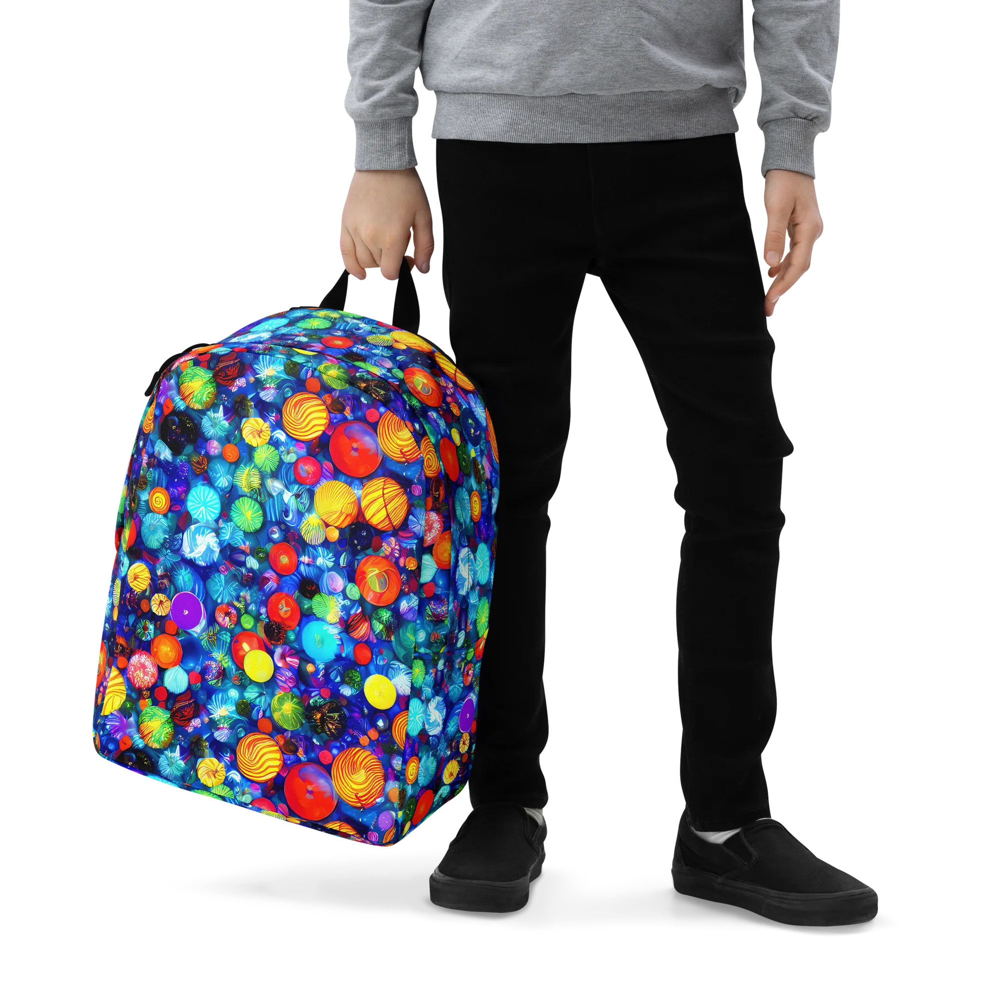Chroma Dazzle on Minimalist Backpack — Zoomed-in