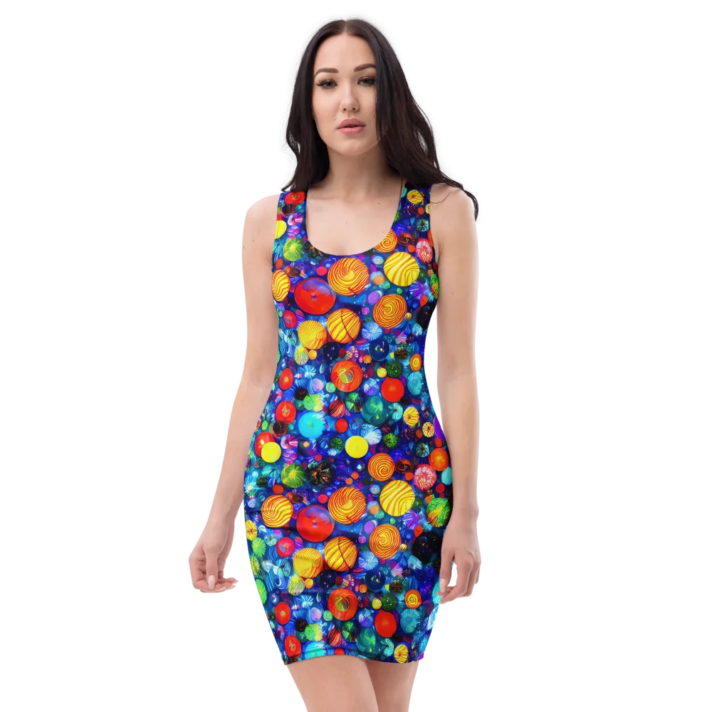 Chroma Dazzle on Bodycon Dress — Front