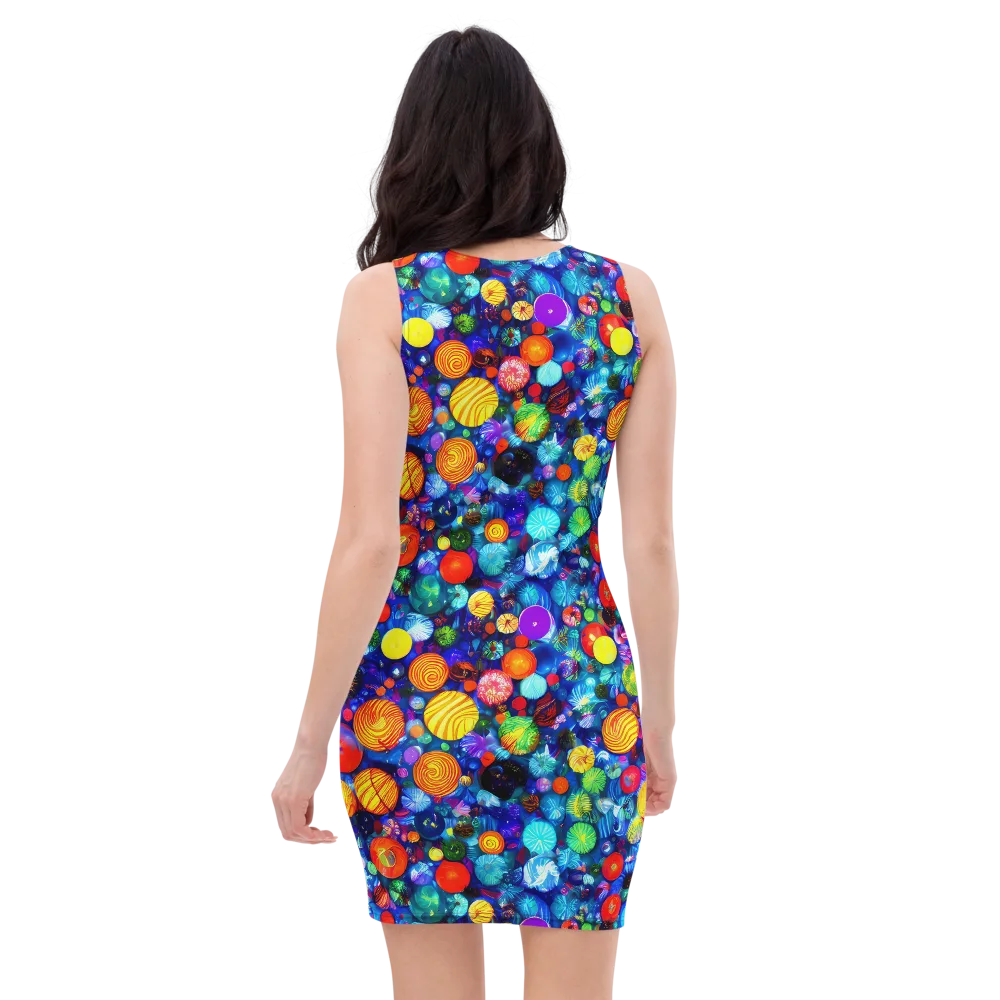 Chroma Dazzle on Bodycon Dress — Back