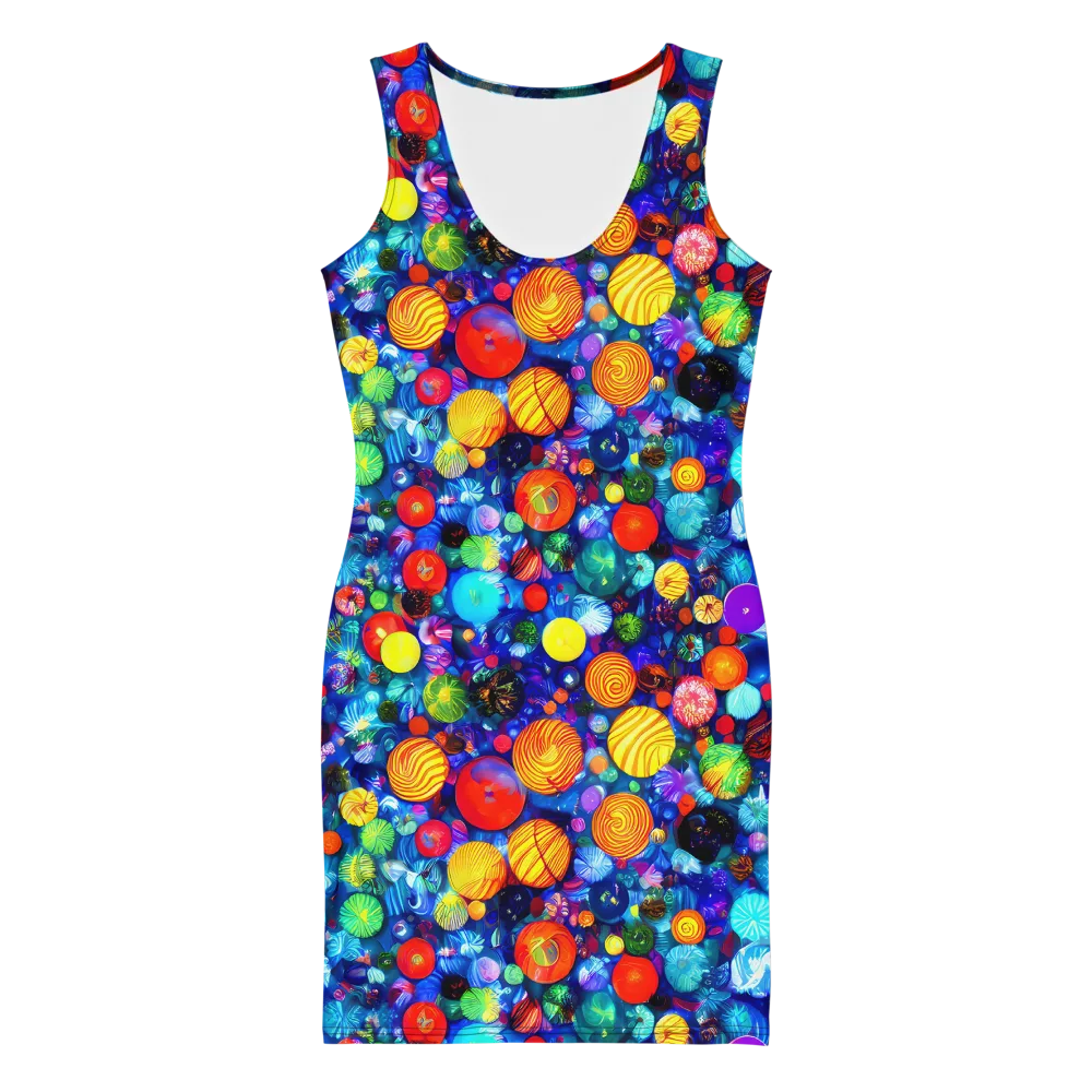 Chroma Dazzle on Bodycon Dress — Front
