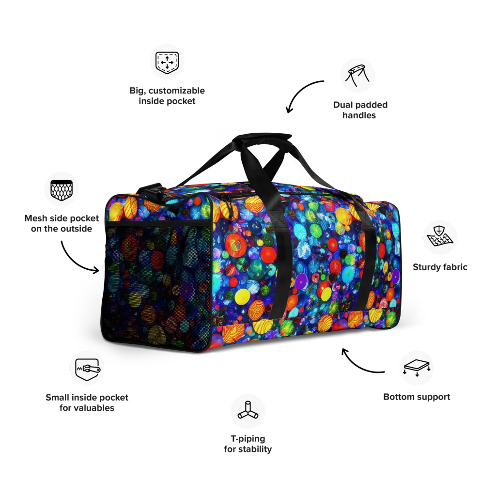 Chroma Dazzle on Duffle Bag — Right Front