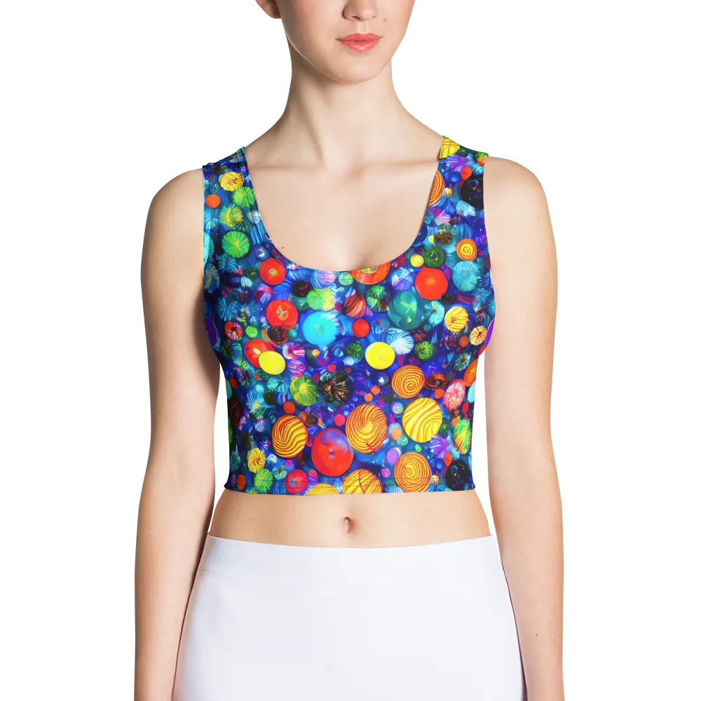 Chroma Dazzle on Crop Top — Front