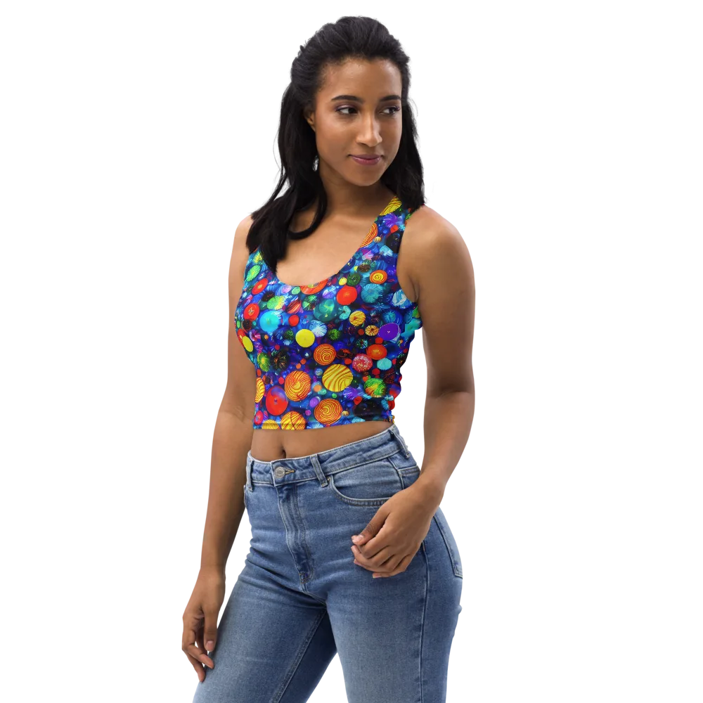 Chroma Dazzle on Crop Top — Left Front